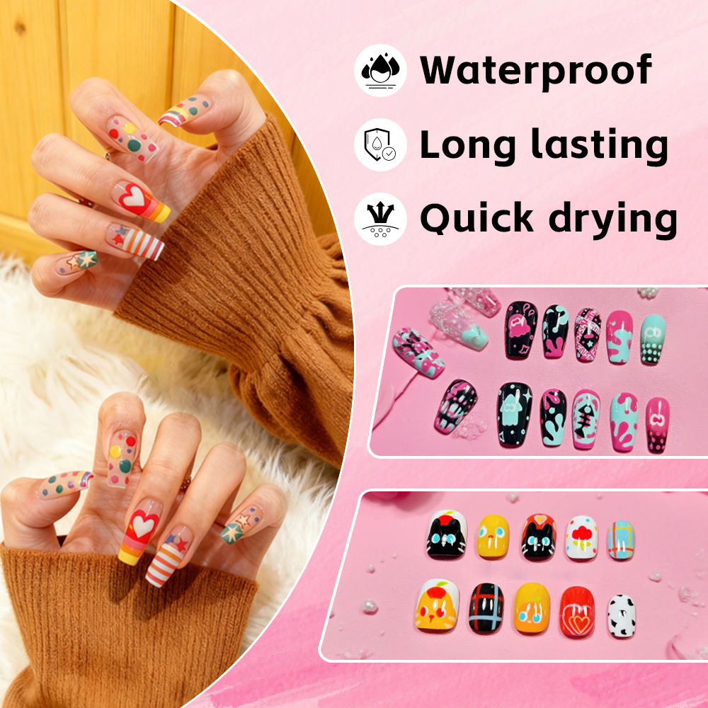 12 Colors Nail Marker Pen Bowtie Nail Box nail tool - image 11 of 14