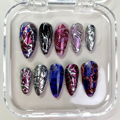 Ethereal Glaze press-on nails - image 6 of 16, milky cloud dancer almond