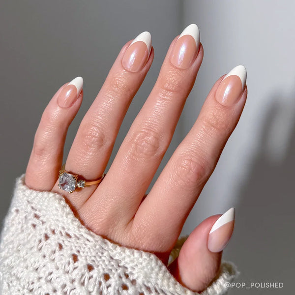 Mrs. | Milky Cloud Dancer Almond Press-Ons press-on nail set