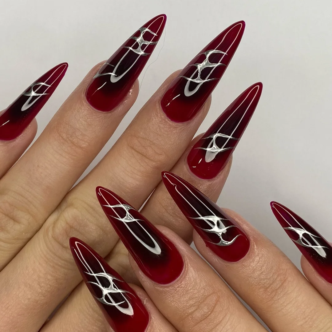 Ghost Party press-on nails - image 8 of 11, seasonal almond