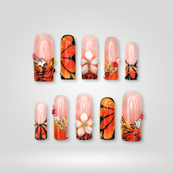 Lunar Shine | Soft Neutral Square Press-Ons press-on nail set