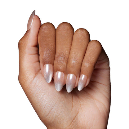 Polar Night press-on nails close-up texture detail - cat-eye velvet finish, US shipping