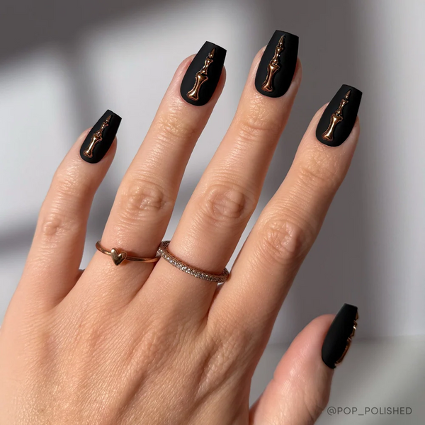 Rosy Remains | 3D Sculptural Coffin/Ballerina Press-Ons press-on nail set