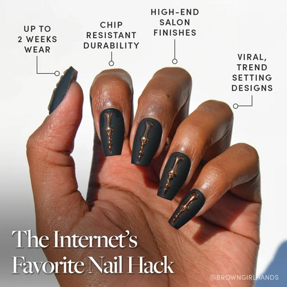 Rosy Remains press-on nail set - XS to L sizing, 3d sculptural design