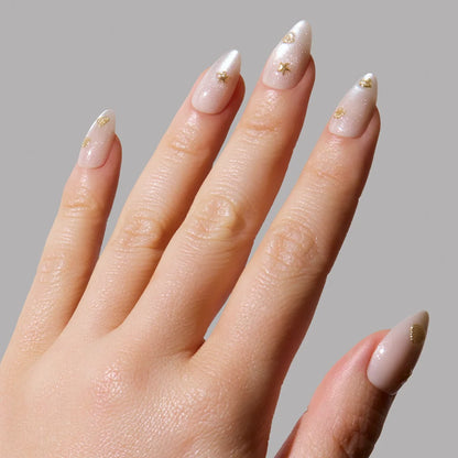 Sanded press-on nails close-up texture detail - cat-eye velvet finish, US shipping
