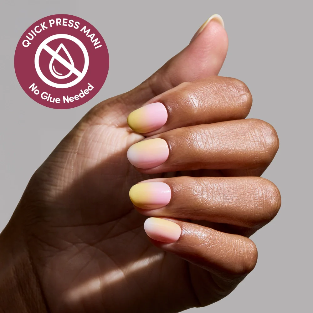 Sherbert press-on nail set - XS to L sizing, ombre gradient design