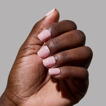 Sugar BB press-on nails on hand - lifestyle photo, soft neutral finish
