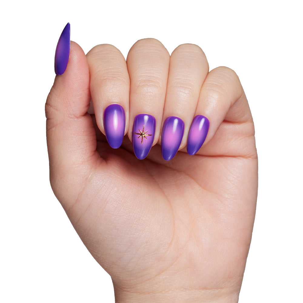 Tarot press-on nails close-up texture detail - 3d sculptural finish, US shipping