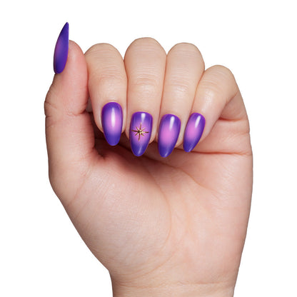 Tarot press-on nails close-up texture detail - 3d sculptural finish, US shipping