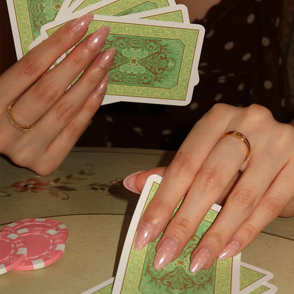 Barely Spotted press-on nails - image 5 of 8, polka dot almond