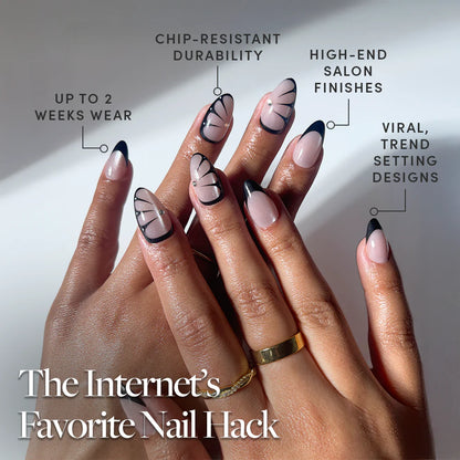Butterfly Effect press-on nails close-up texture detail - cat-eye velvet finish, US shipping