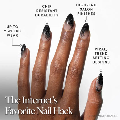 ‘Til Death press-on nail set - XS to L sizing, 3d sculptural design