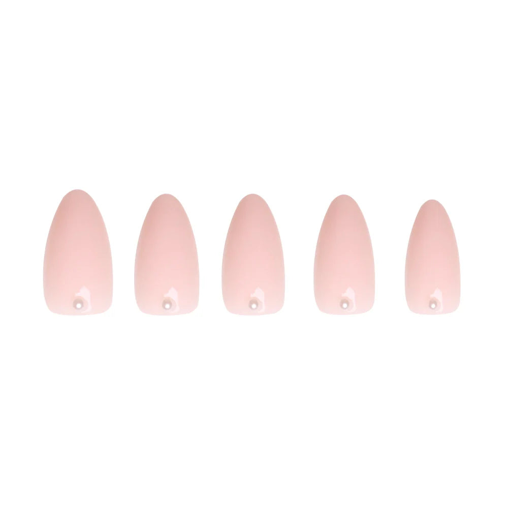 Wifey press-on nails close-up texture detail - milky cloud dancer finish, US shipping