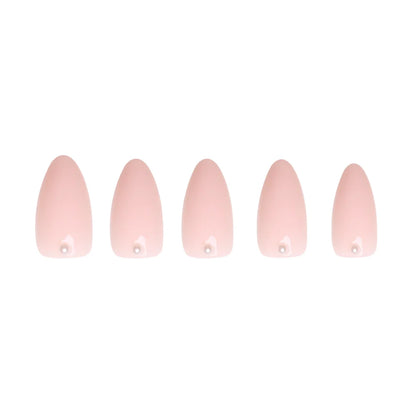 Wifey press-on nails close-up texture detail - milky cloud dancer finish, US shipping