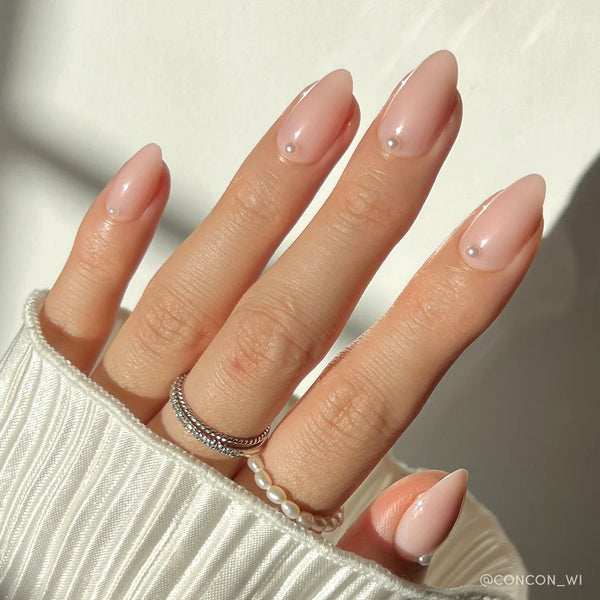 Wifey | Milky Cloud Dancer Almond Press-Ons press-on nail set