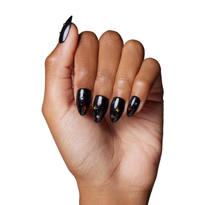 Winter Comet press-on nail set - XS to L sizing, 3d sculptural design