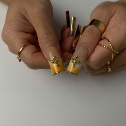 Amber Grace press-on nails - image 5 of 8, milky cloud dancer coffin/ballerina