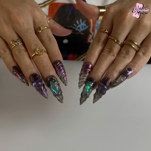 Cosmic Glow Black Galaxy Accents