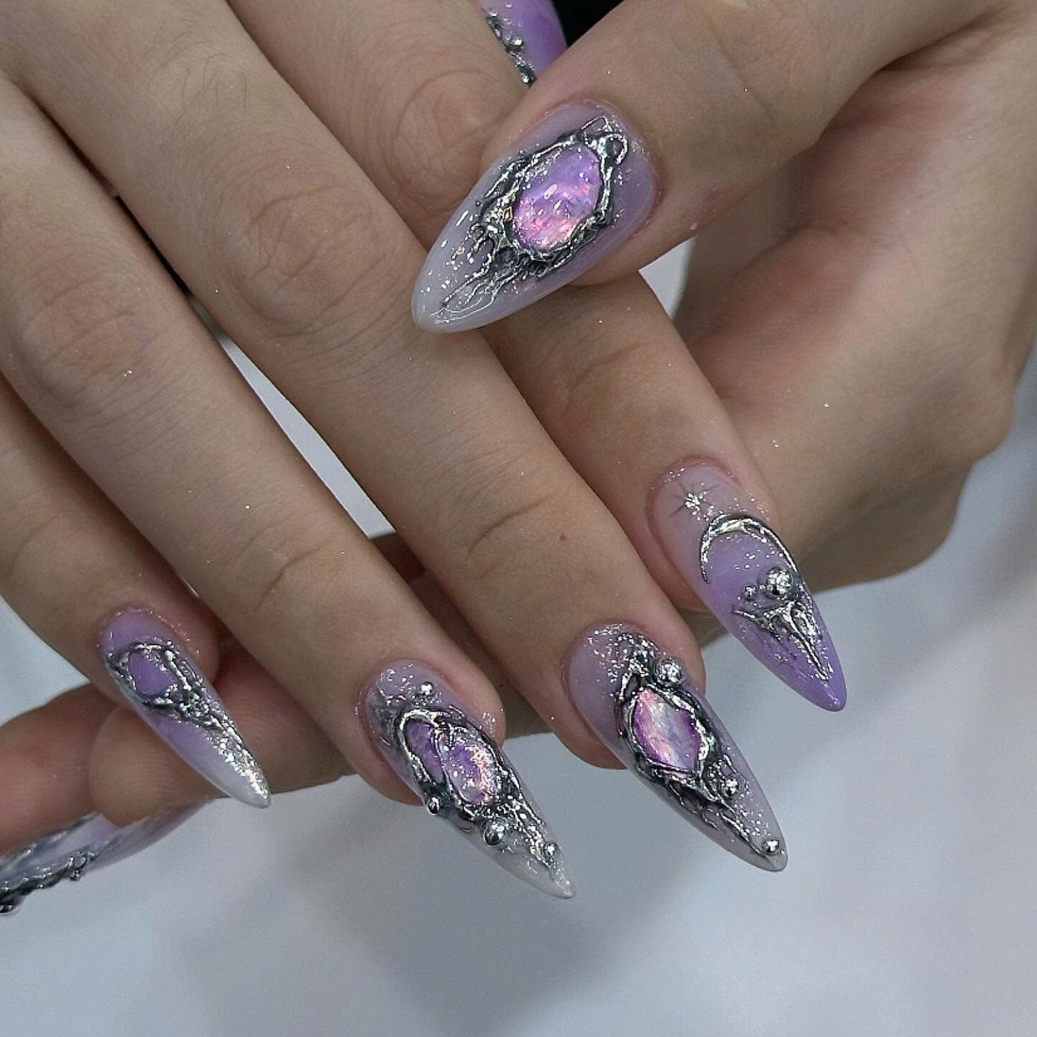 Starry Night, Moon Phases Diamond Mystic