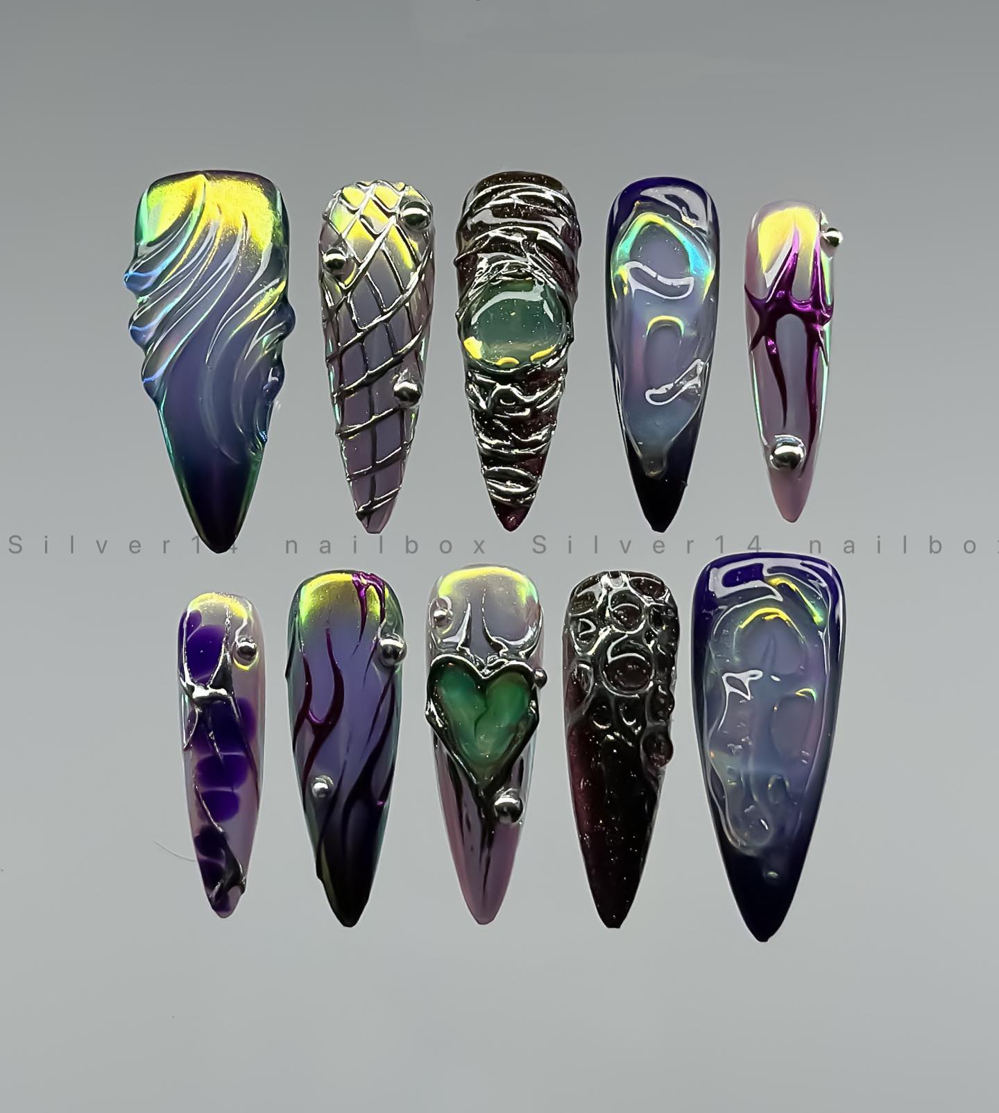 Y2K Holographic Finish with Spider